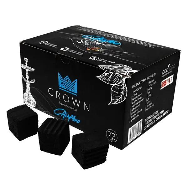 Crown Кокосовый уголь, 25 мм AirFlow