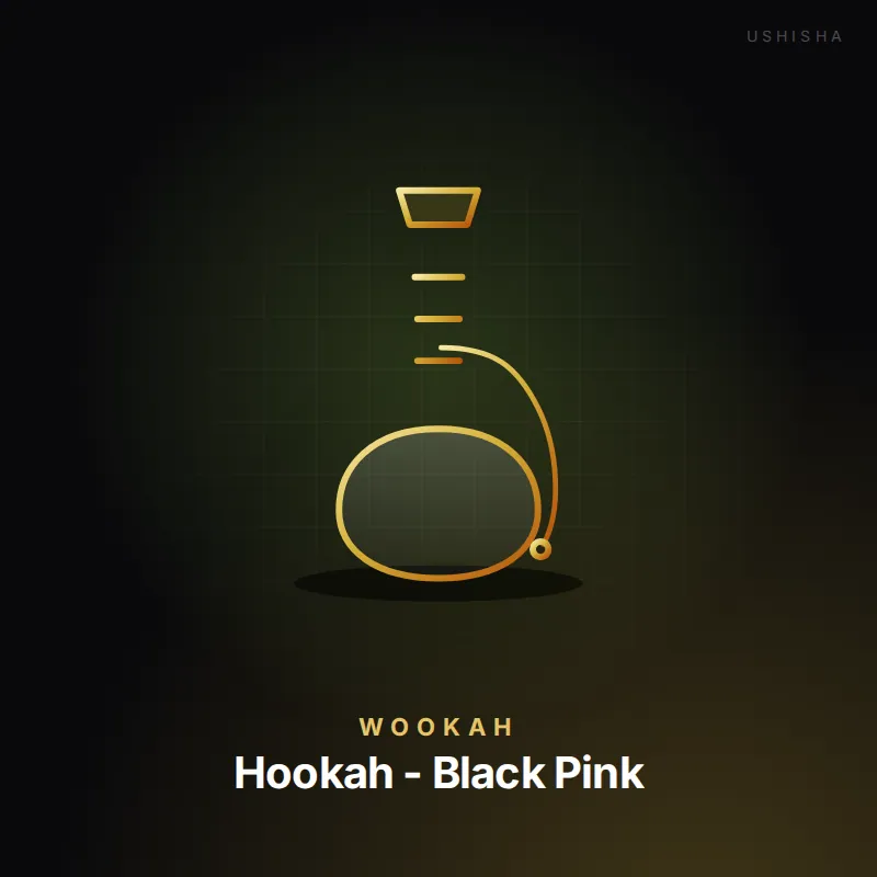 Wookah Hookah - Black Pink