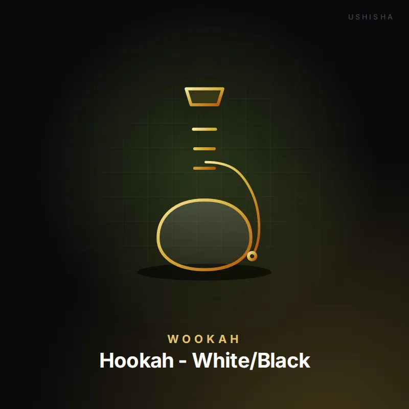 Wookah Hookah - White/Black